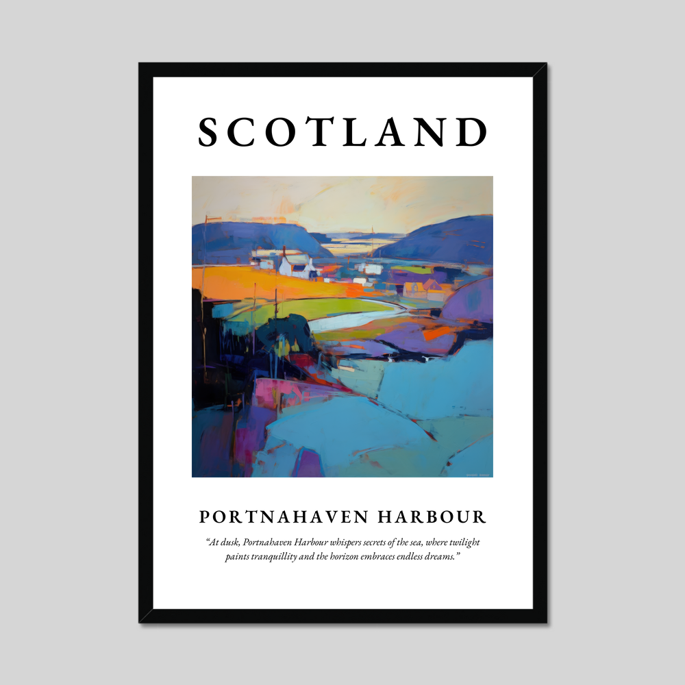 Poster of Portnahaven Harbour, Scotland.