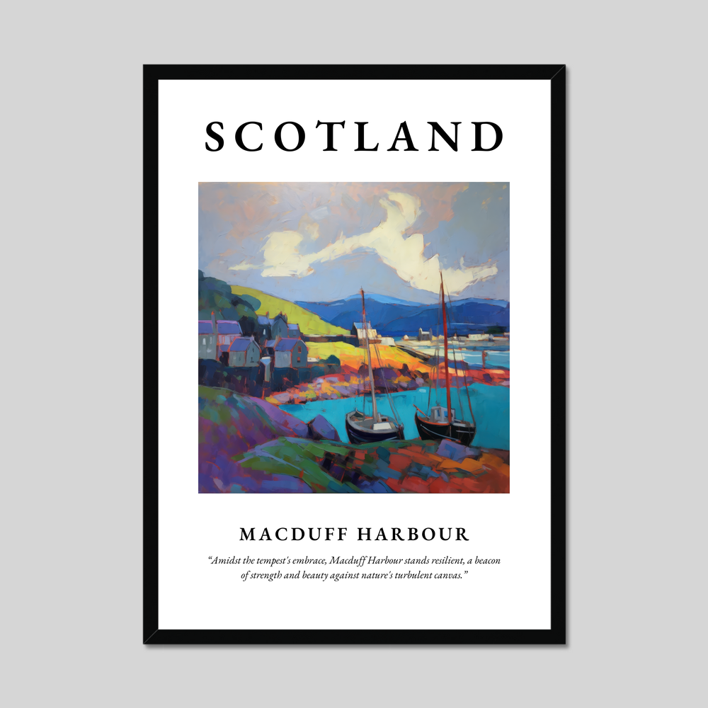 Poster of Macduff Harbour, Scotland.