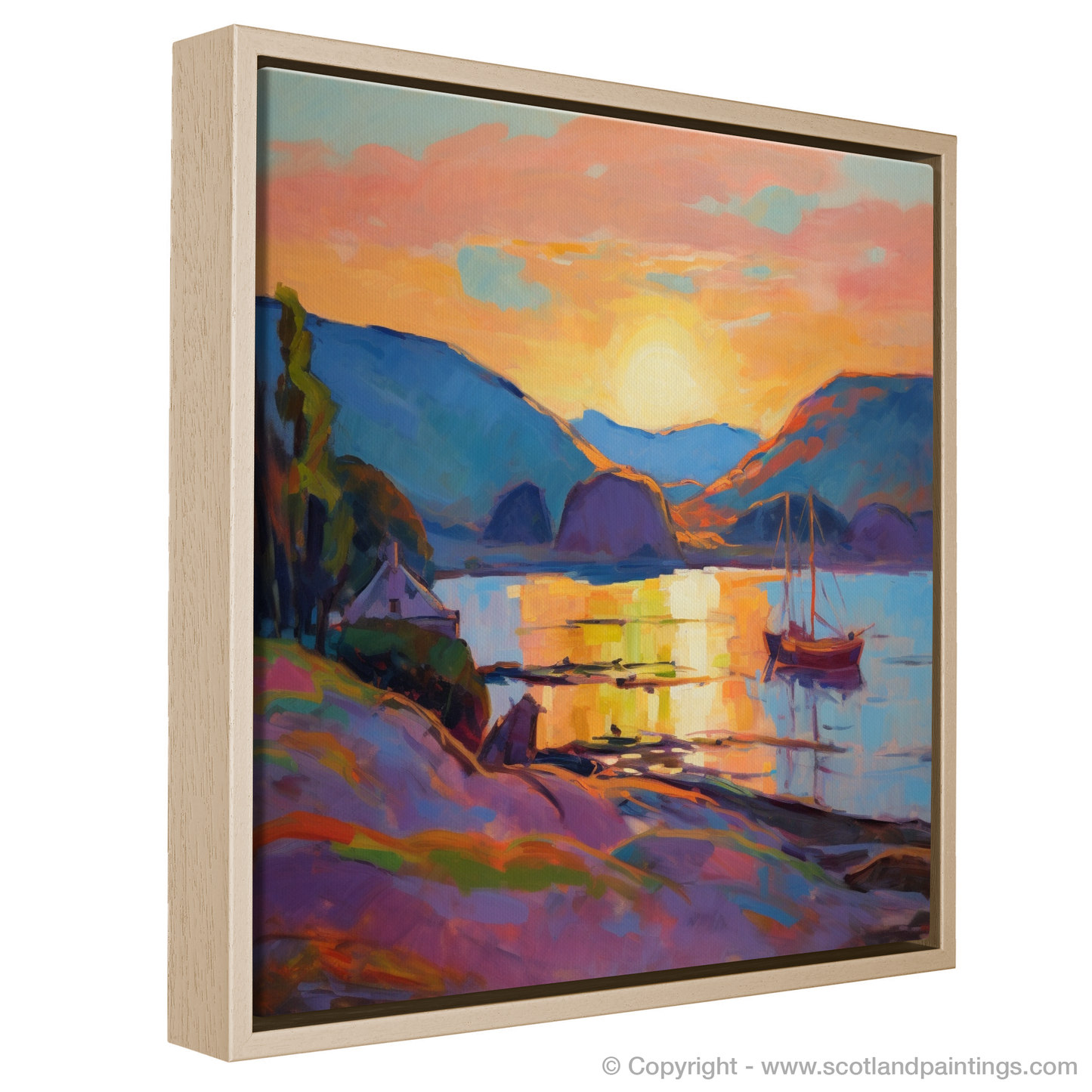 Balmaha Harbour at Sunset: A Fauvist Masterpiece