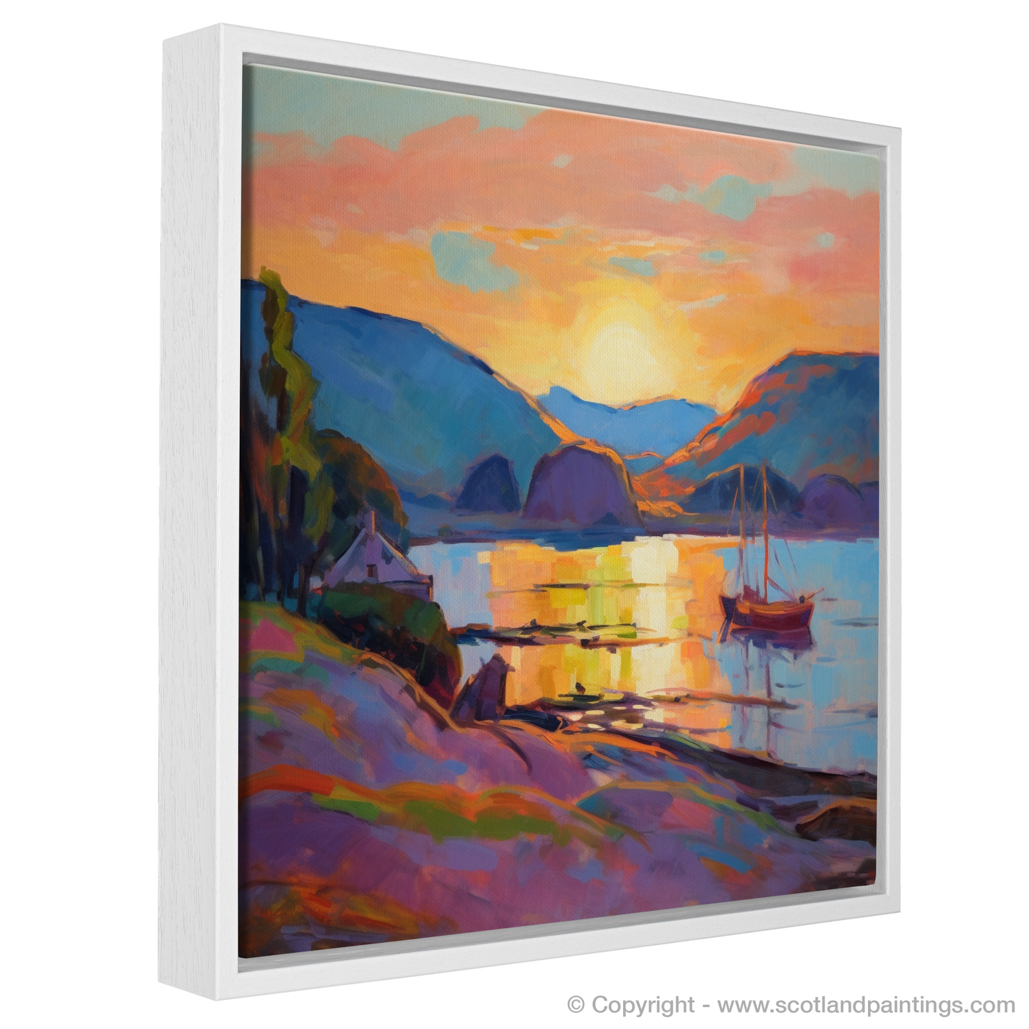 Balmaha Harbour at Sunset: A Fauvist Masterpiece