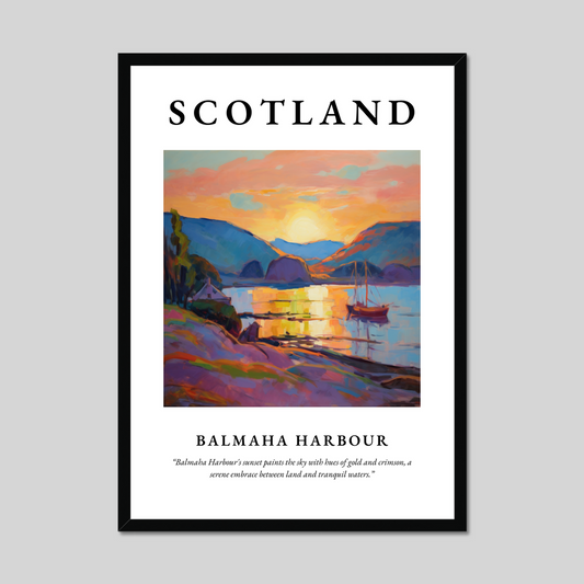 Poster of Balmaha Harbour, Scotland.