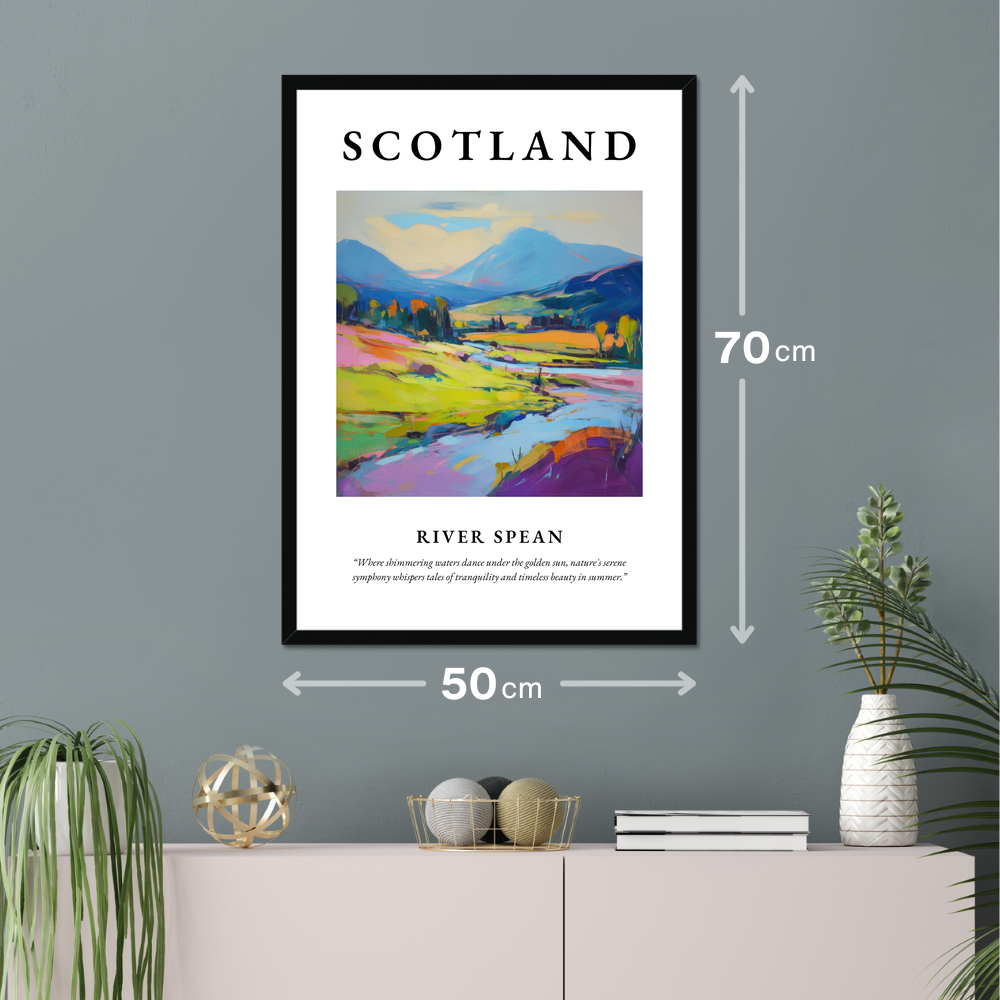 Poster of River Spean hanging on a wall