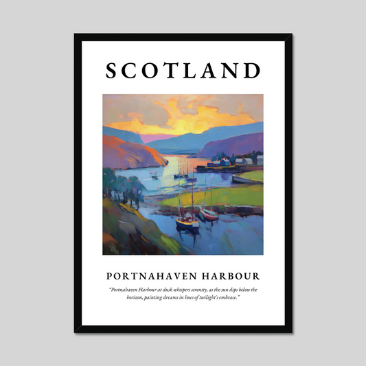 Poster of Portnahaven Harbour, Scotland.