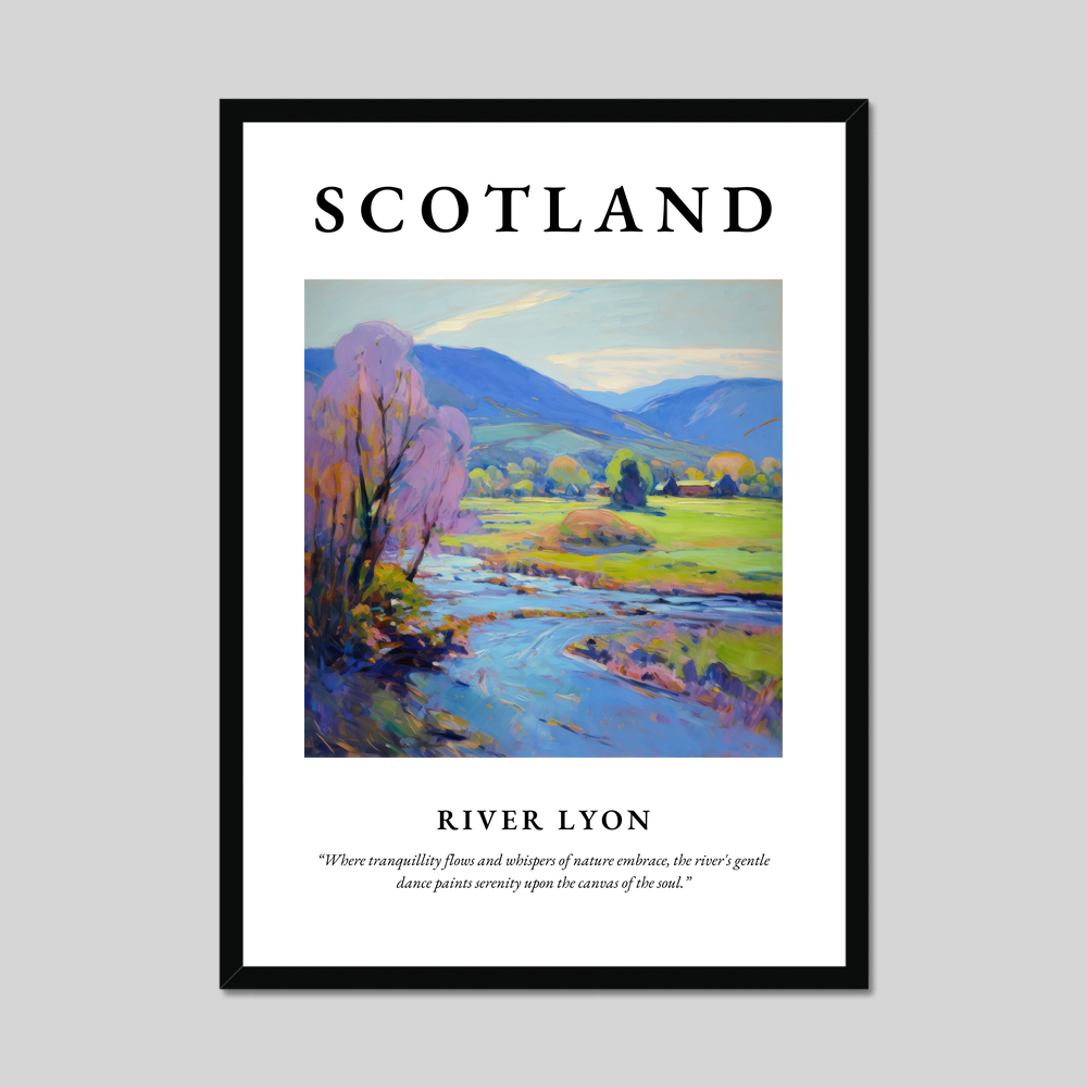 Poster of River Lyon, Scotland.