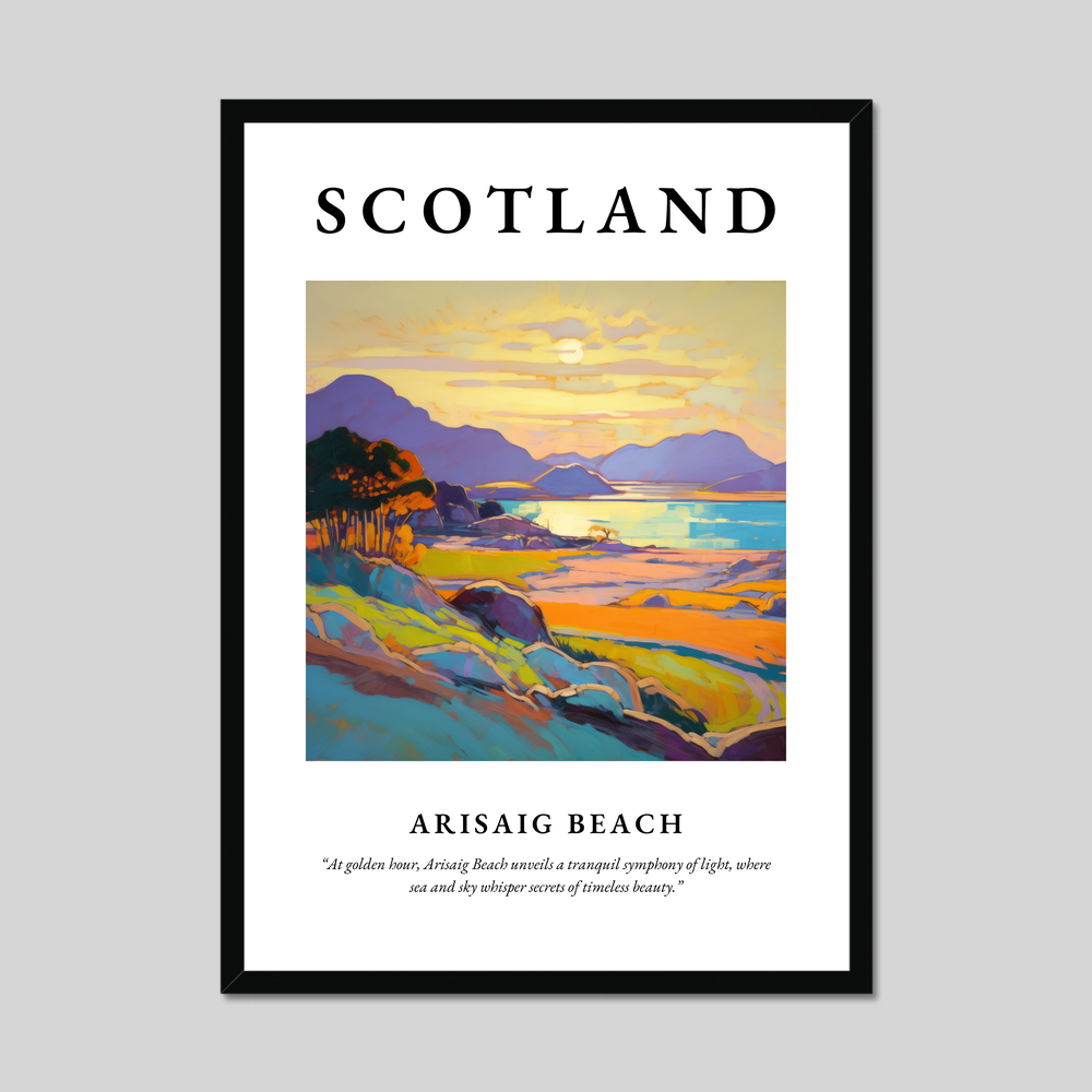 Poster of Arisaig Beach, Scotland.