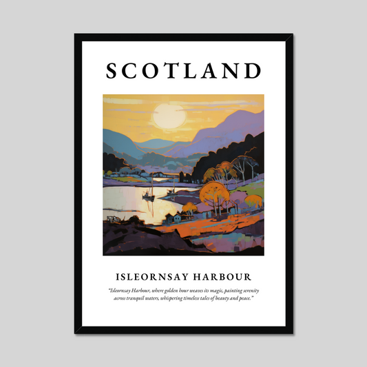 Poster of Isleornsay Harbour, Scotland.