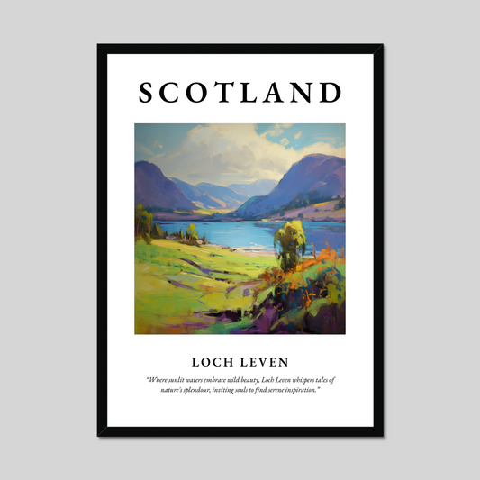 Poster of Loch Leven, Scotland.