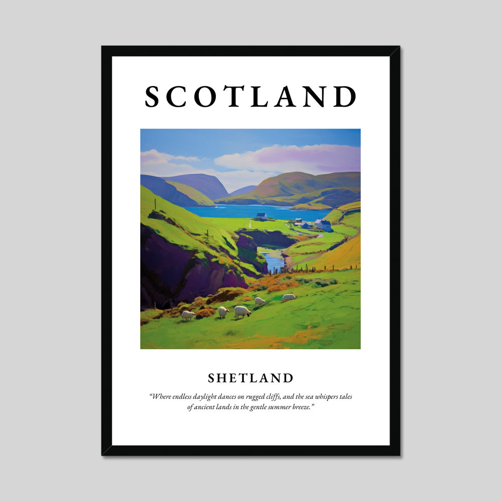 Poster of Shetland, Scotland.