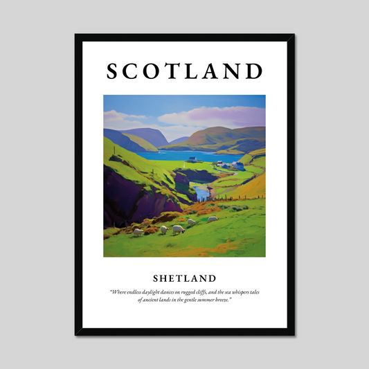 Poster of Shetland, Scotland.