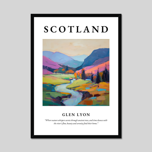 Poster of Glen Lyon, Scotland.