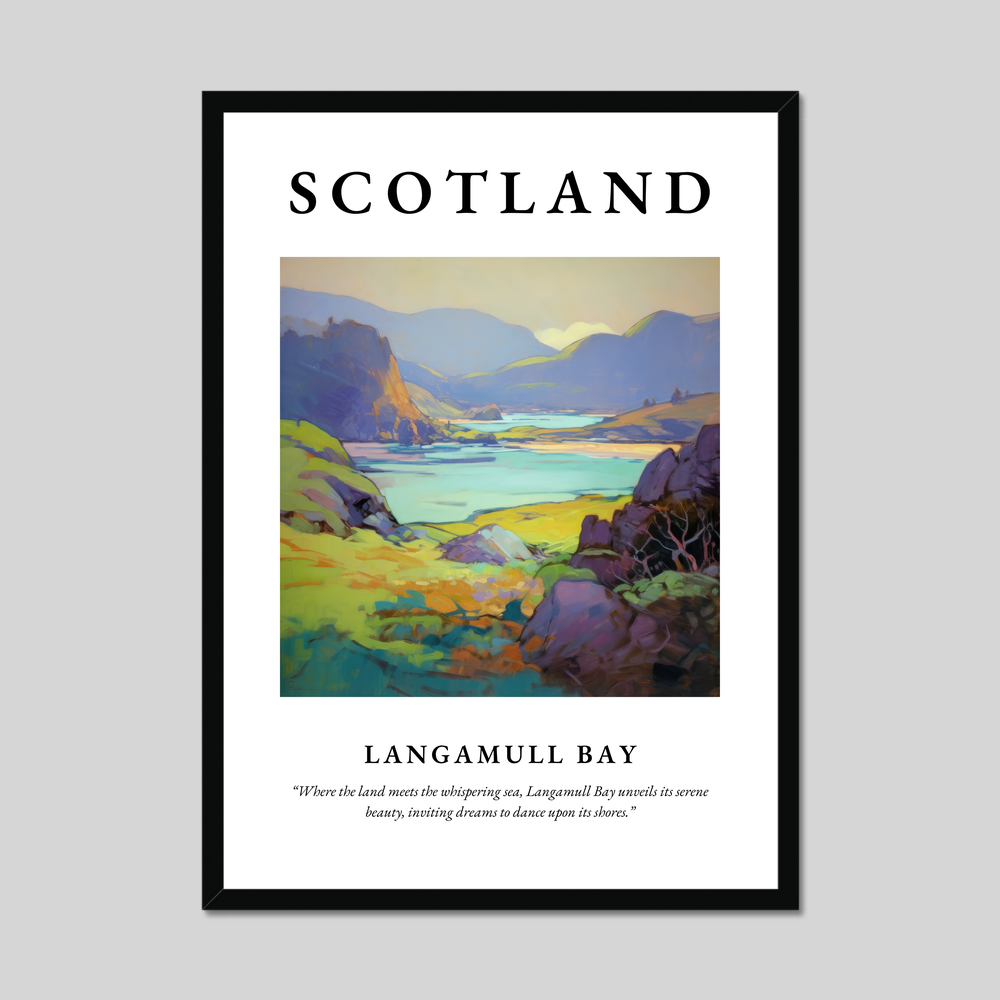 Poster of Langamull Bay, Scotland.