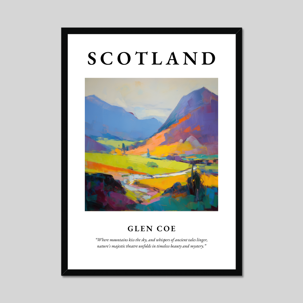 Poster of Glen Coe, Scotland.