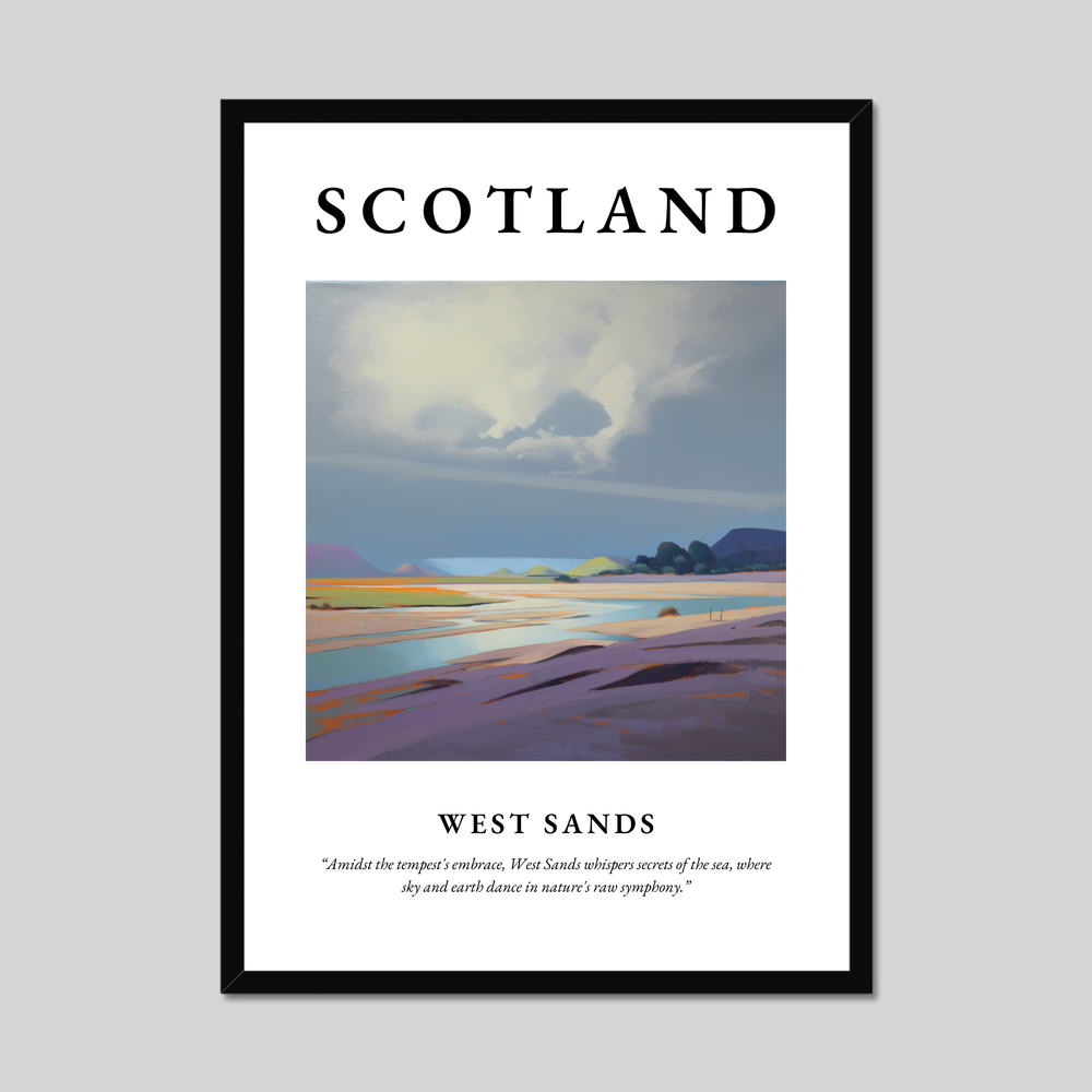 Poster of West Sands, Scotland.