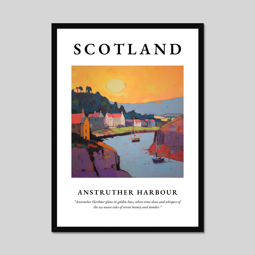 Poster of Anstruther Harbour, Scotland.