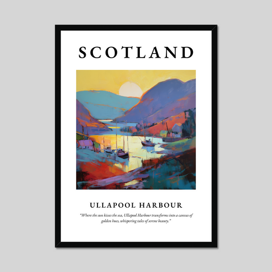 Poster of Ullapool Harbour, Scotland.