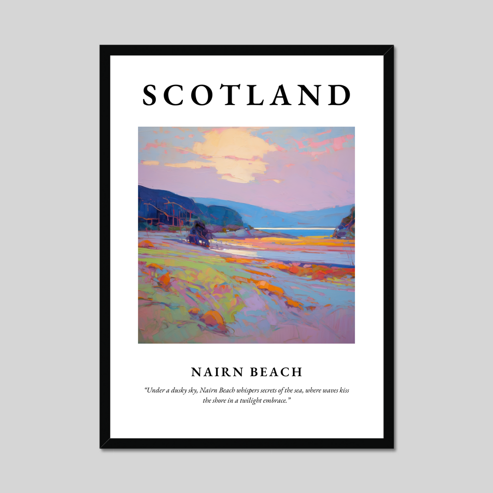 Poster of Nairn Beach, Scotland.