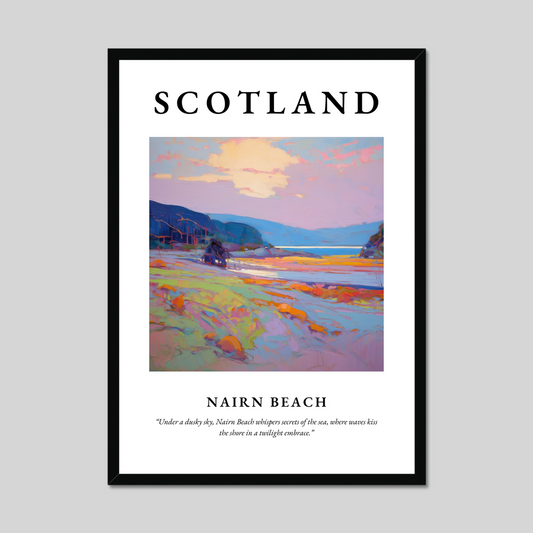 Poster of Nairn Beach, Scotland.