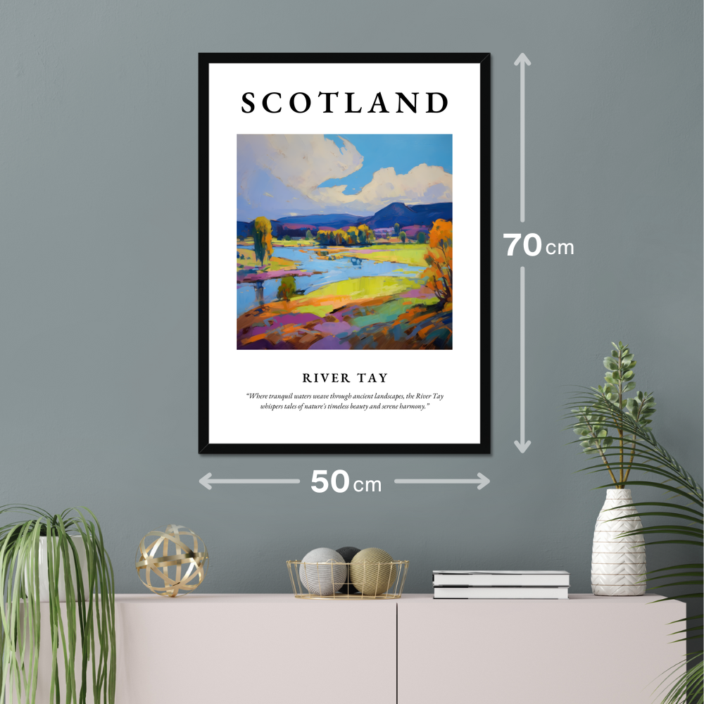 Poster of River Tay hanging on a wall