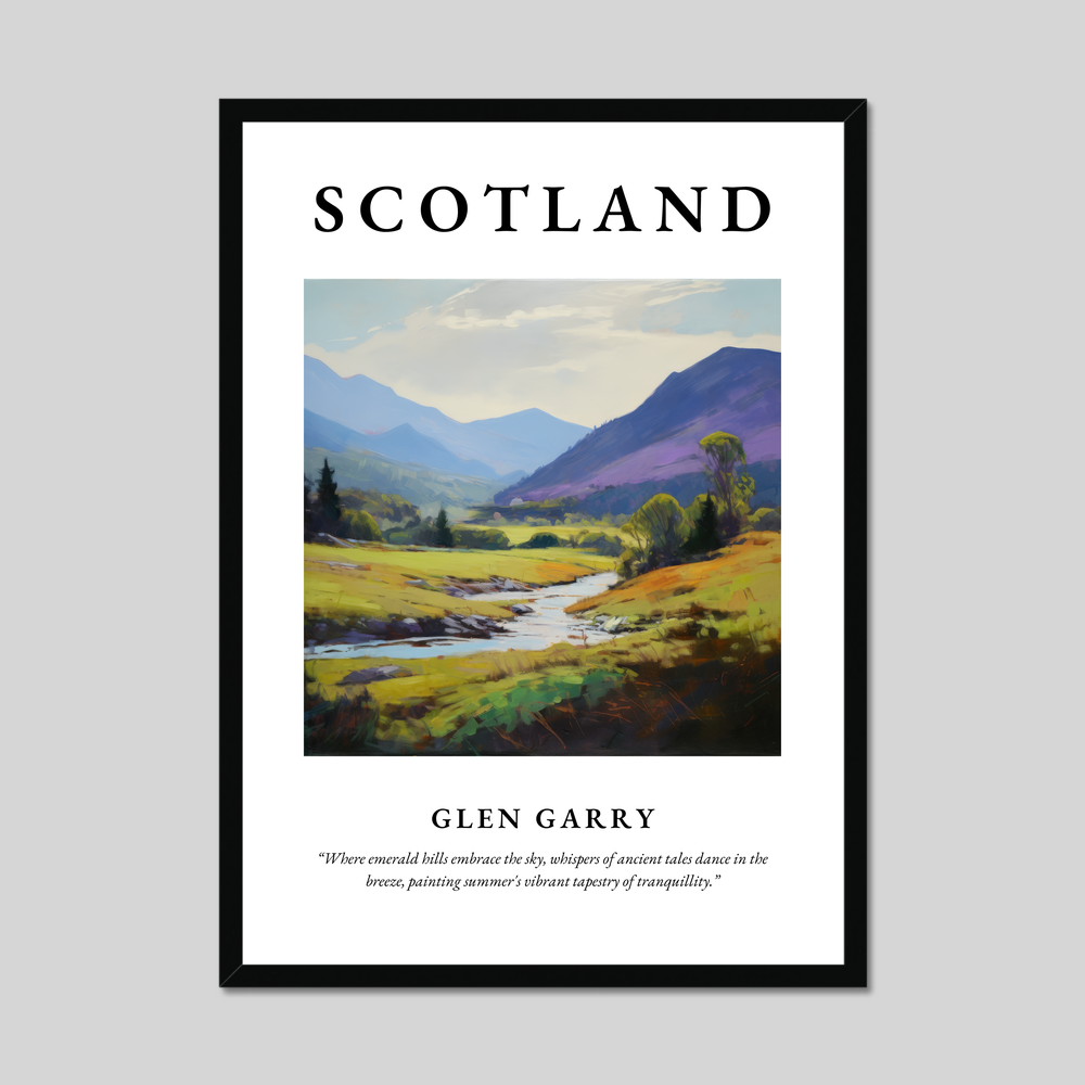 Poster of Glen Garry, Scotland.