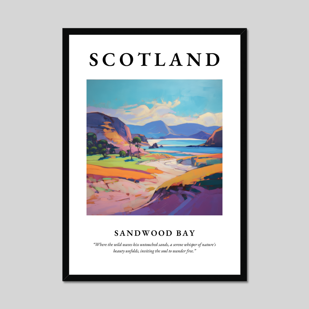 Poster of Sandwood Bay, Scotland.