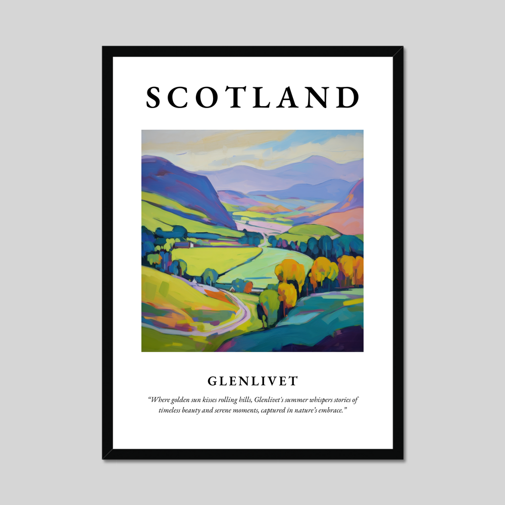 Poster of Glenlivet, Scotland.