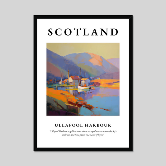 Poster of Ullapool Harbour, Scotland.