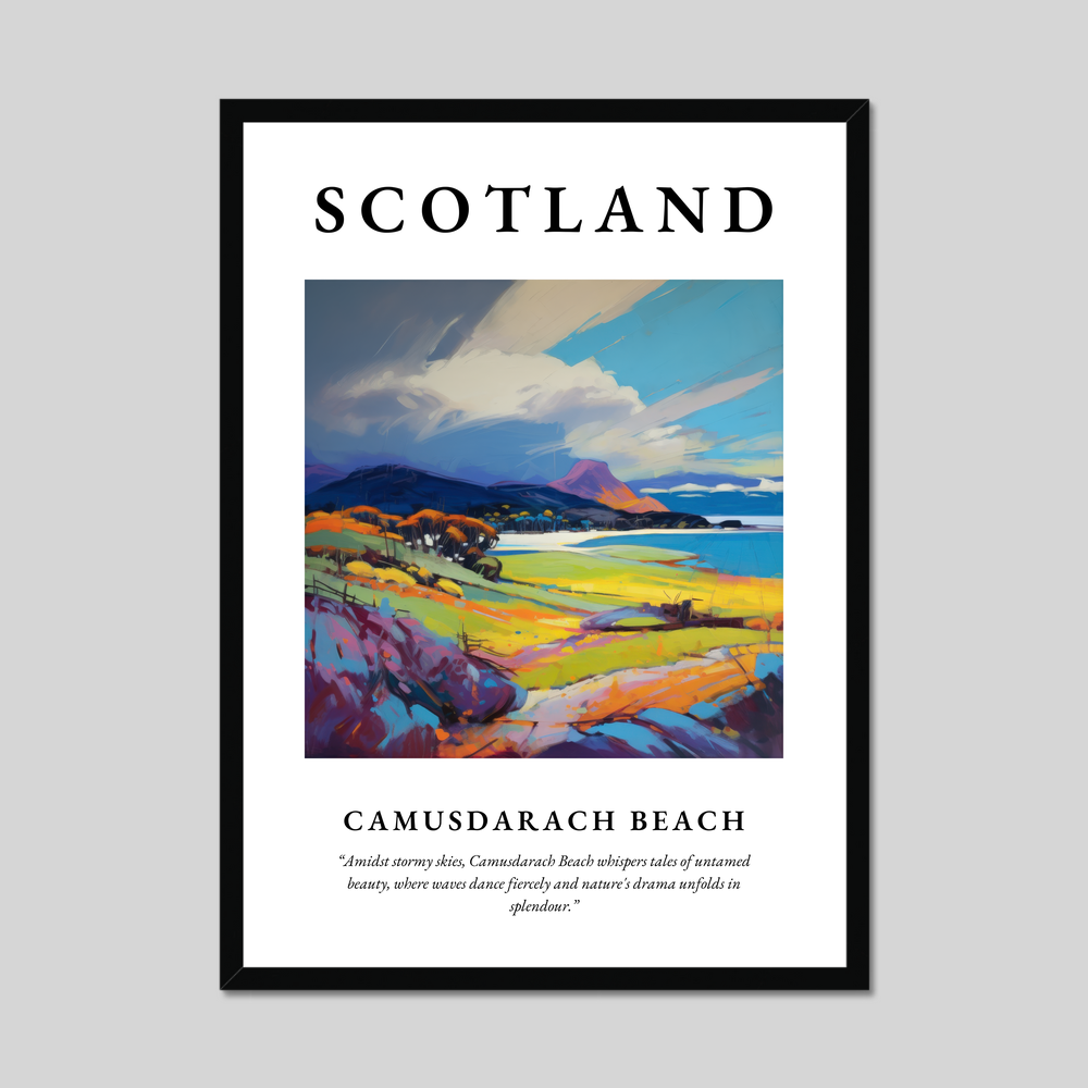 Poster of Camusdarach Beach, Scotland.