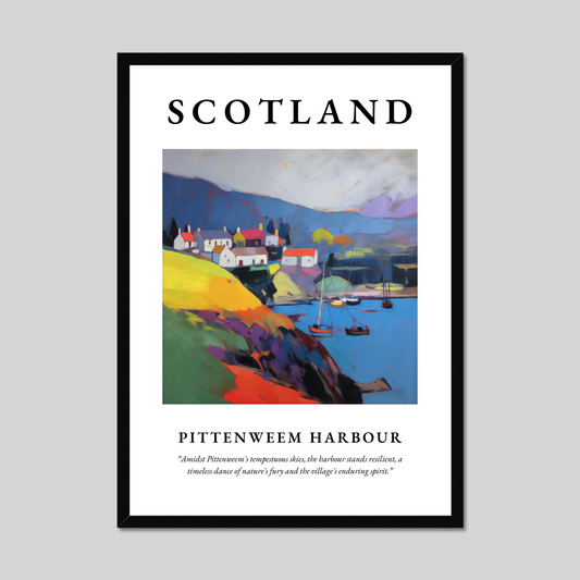 Poster of Pittenweem Harbour, Scotland.