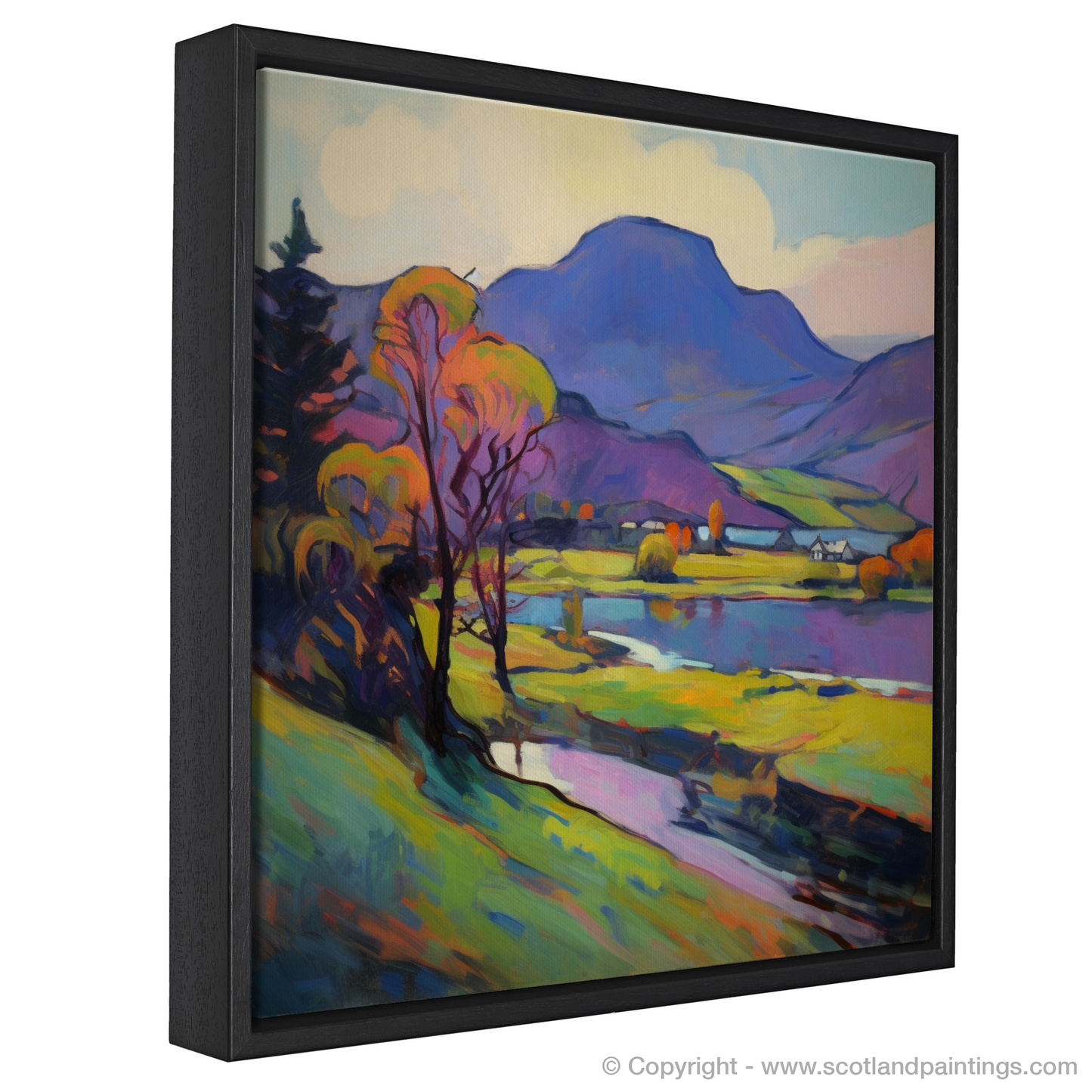 Vivid Highland Serenity: Fauvist Interpretation of Loch Awe