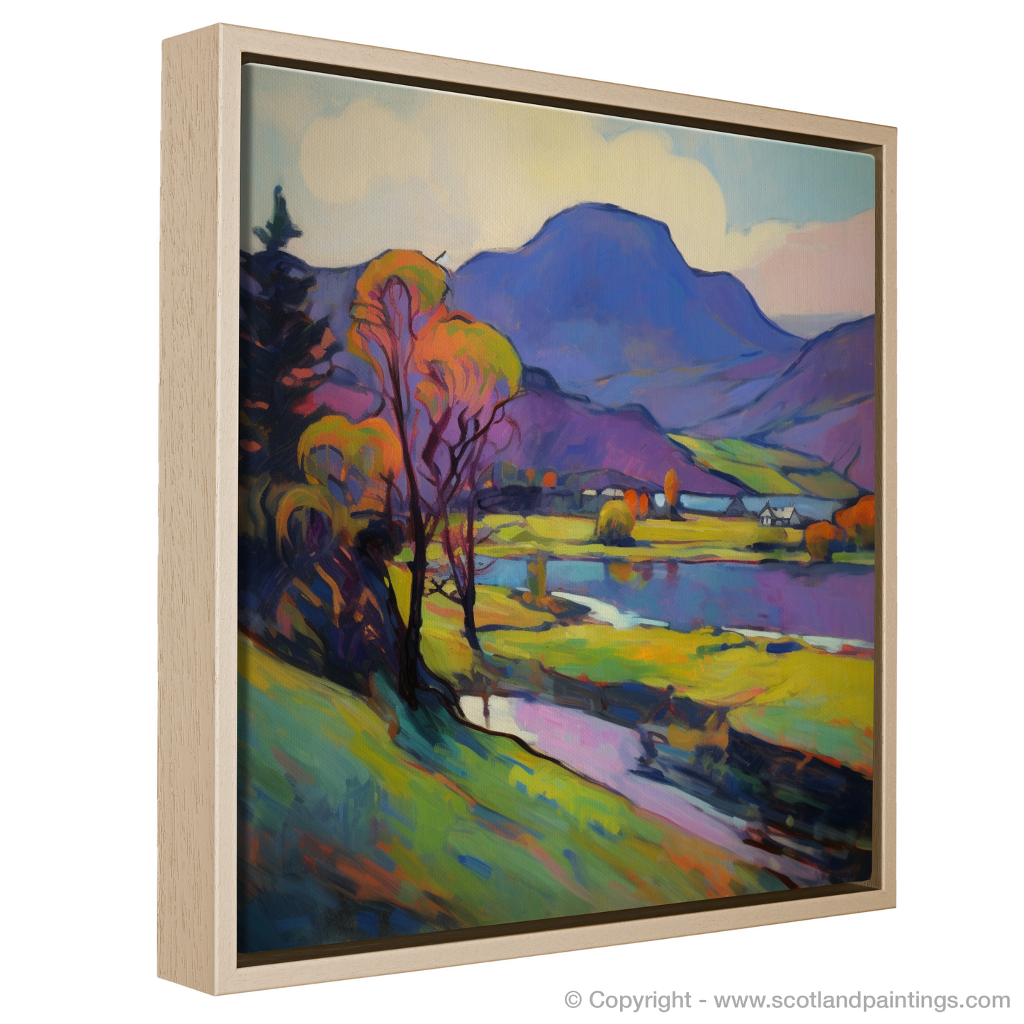 Vivid Highland Serenity: Fauvist Interpretation of Loch Awe