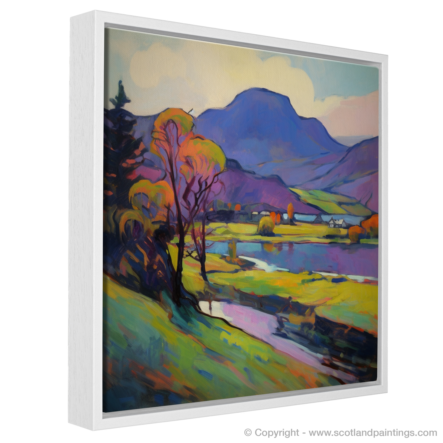 Vivid Highland Serenity: Fauvist Interpretation of Loch Awe