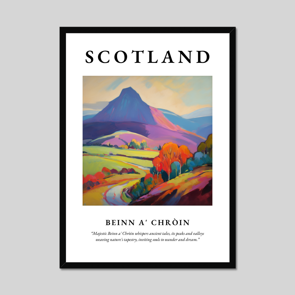 Poster of Beinn a' Chròin, Scotland.