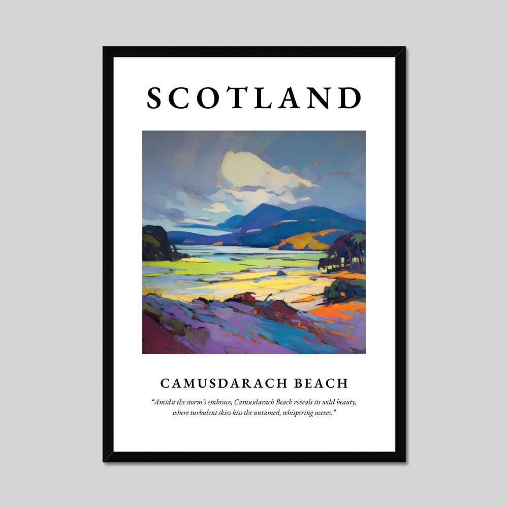 Poster of Camusdarach Beach, Scotland.