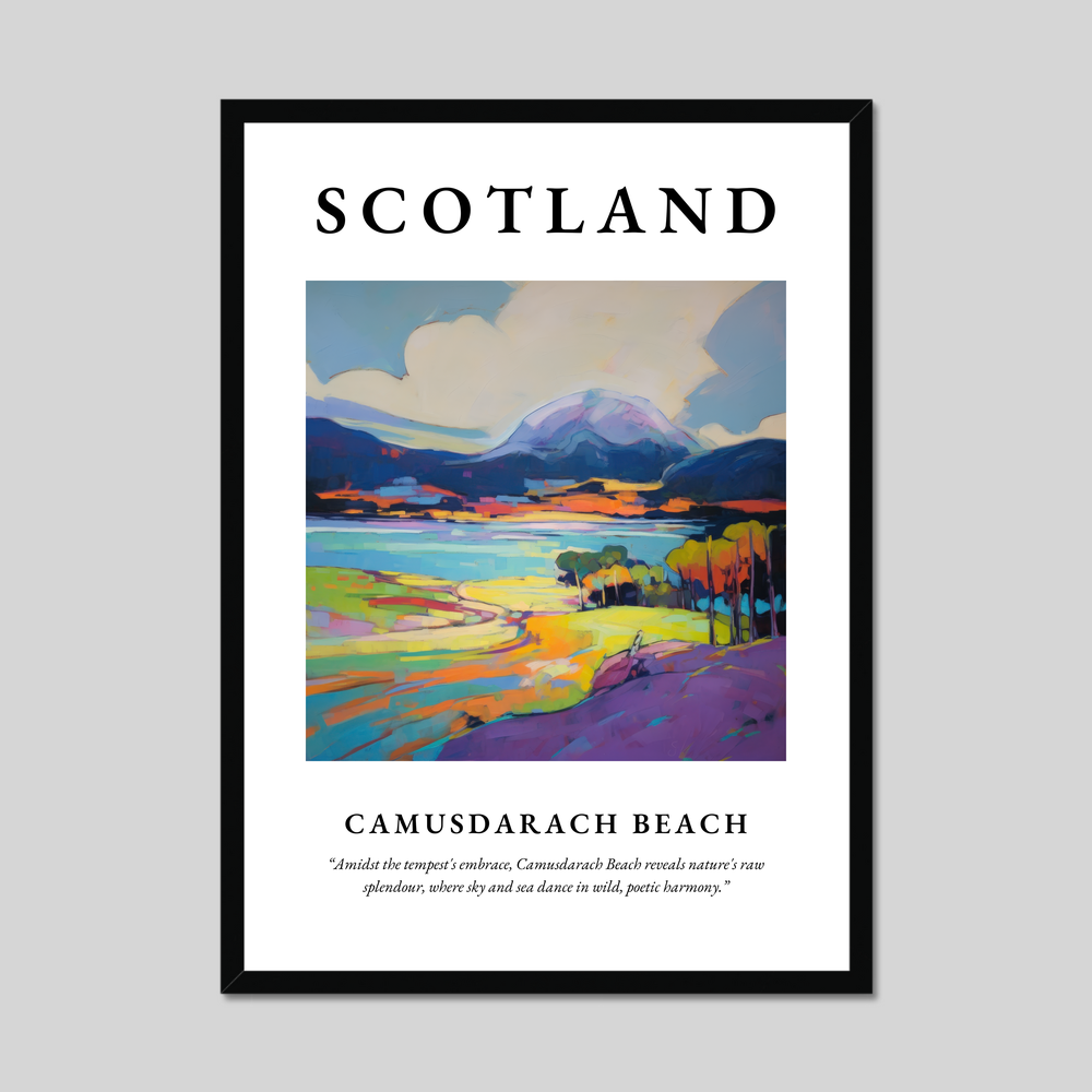 Poster of Camusdarach Beach, Scotland.