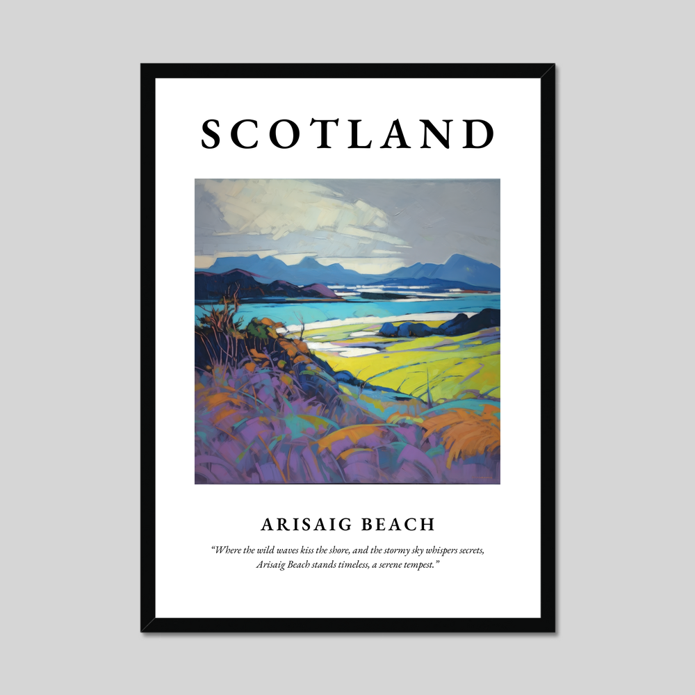 Poster of Arisaig Beach, Scotland.