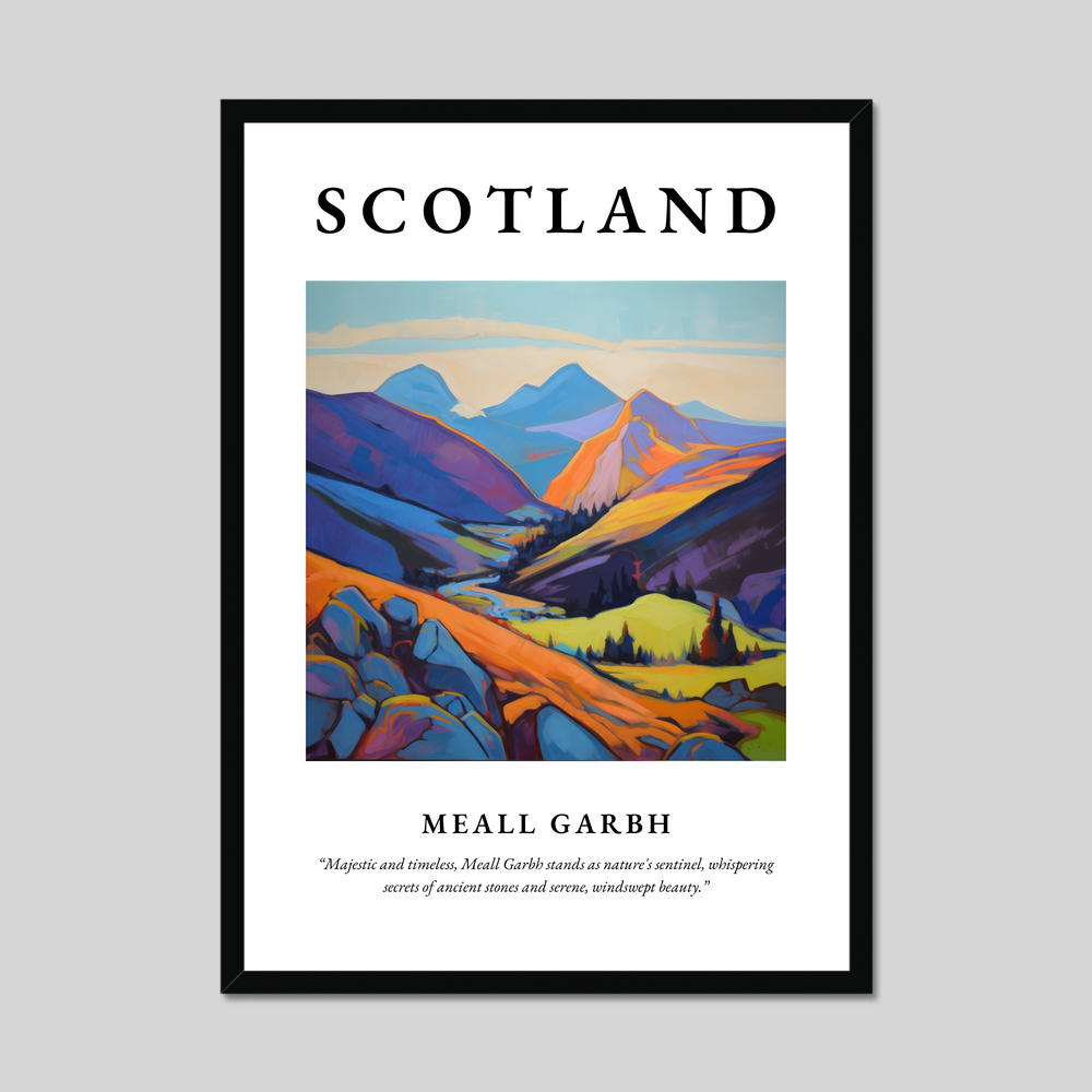 Poster of Meall Garbh, Scotland.