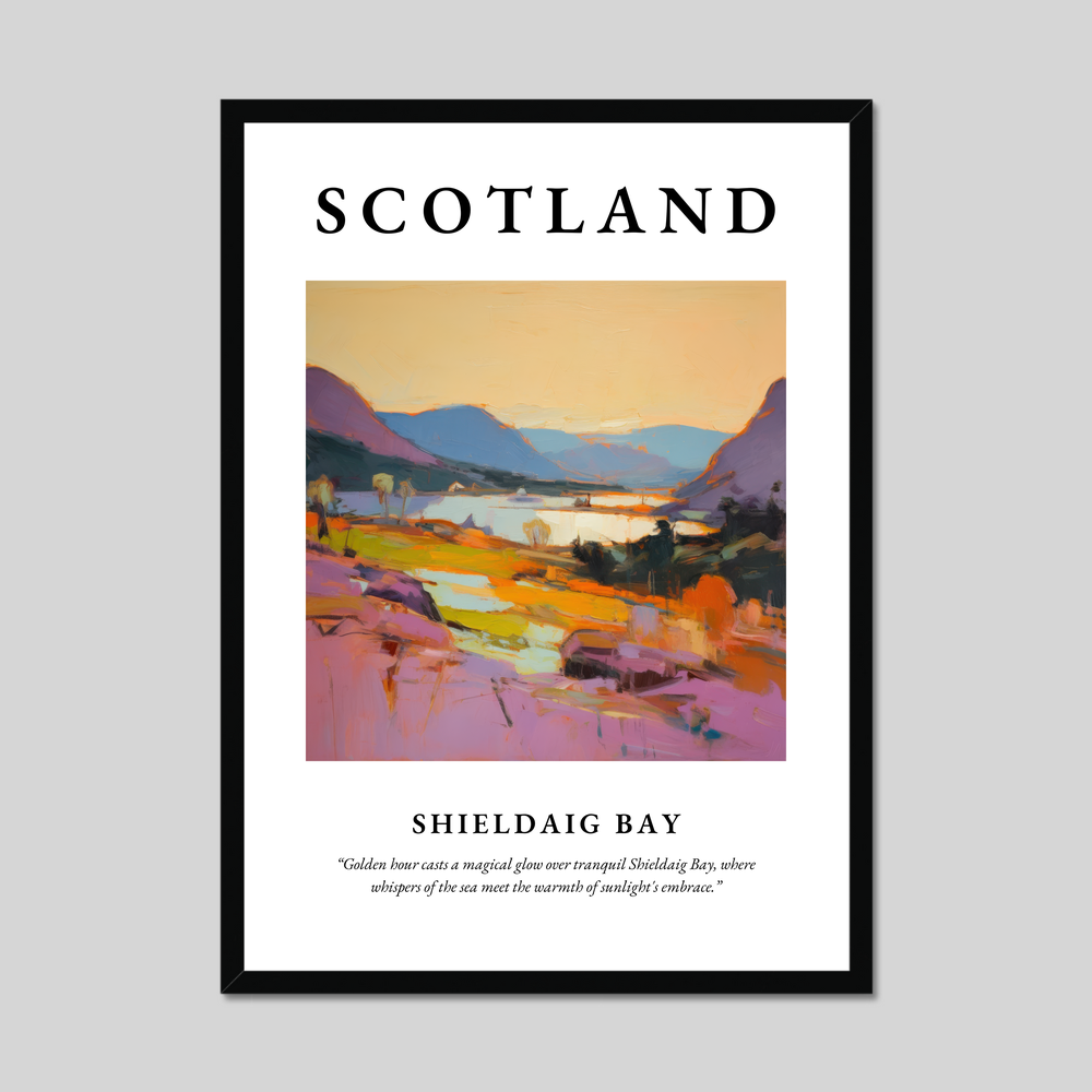 Poster of Shieldaig Bay, Scotland.