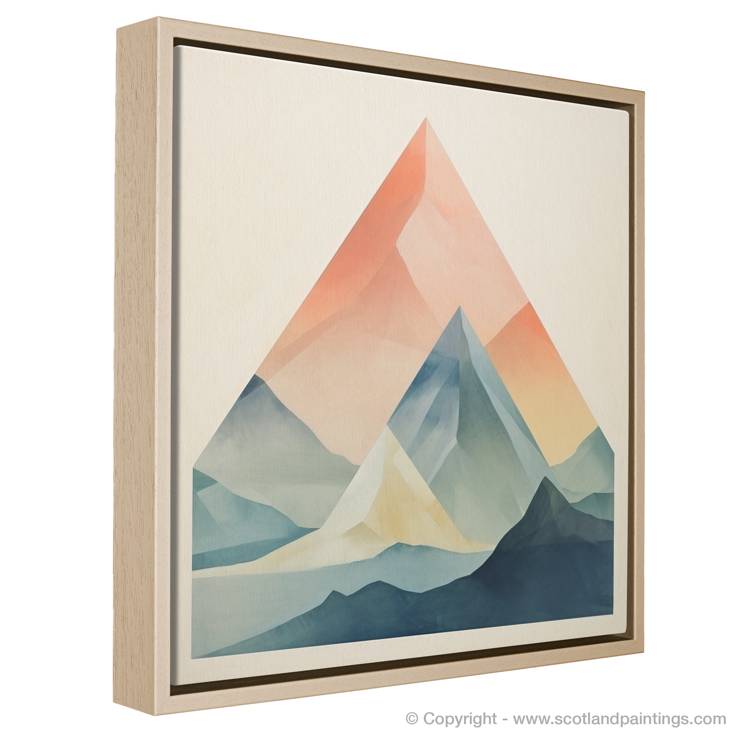 Minimalist Majesty: A Scottish Mountain in Subtle Hues