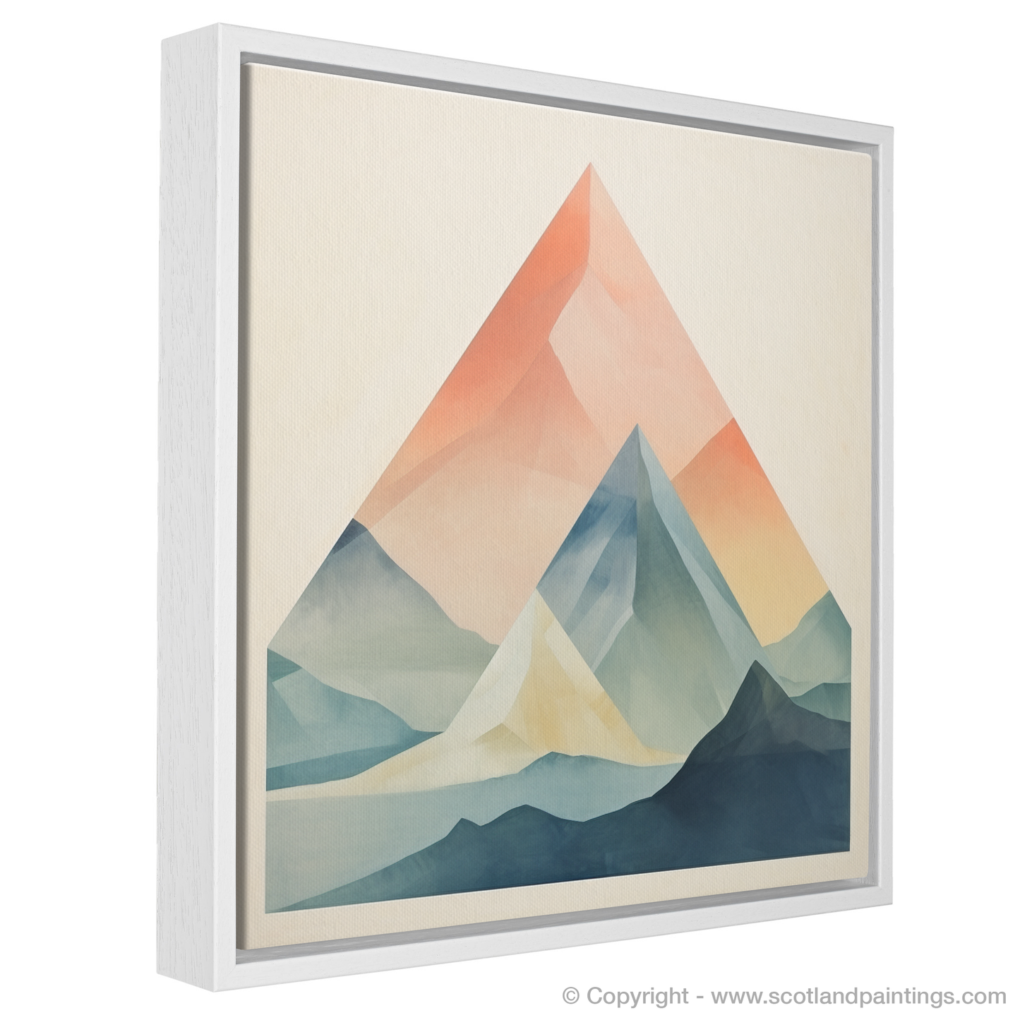 Minimalist Majesty: A Scottish Mountain in Subtle Hues