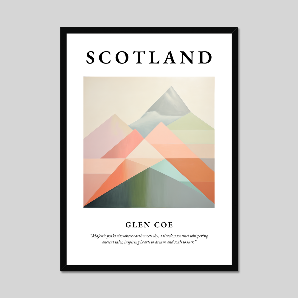 Poster of Glen Coe, Scotland.