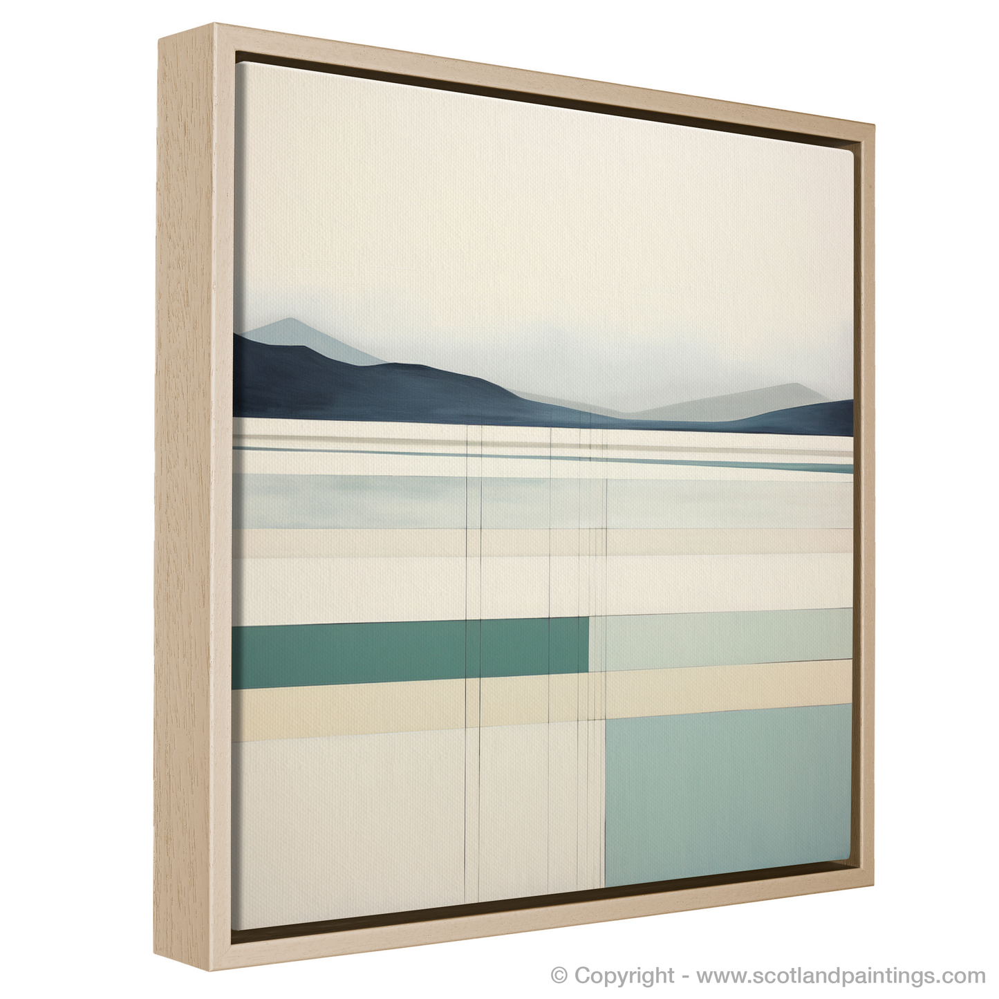 Serenity of Luskentyre Sands: A Modern Minimalist Interpretation