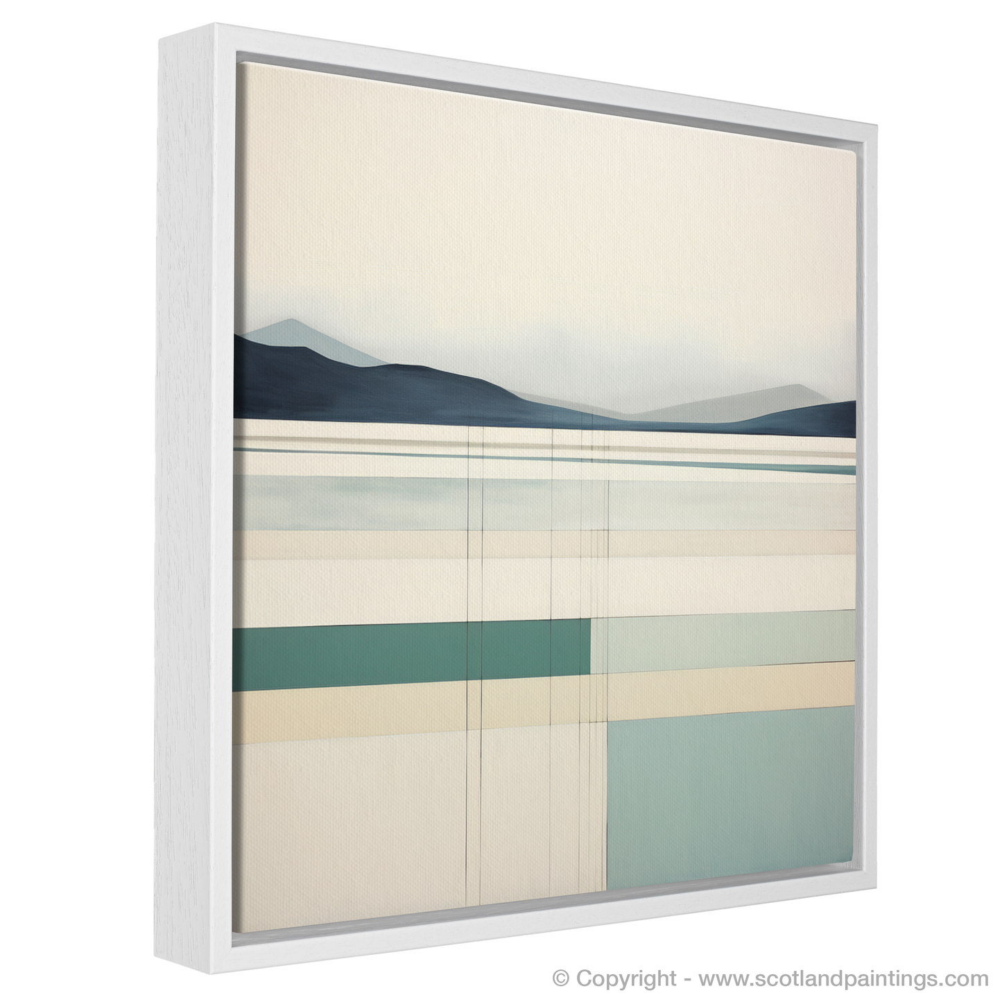 Serenity of Luskentyre Sands: A Modern Minimalist Interpretation