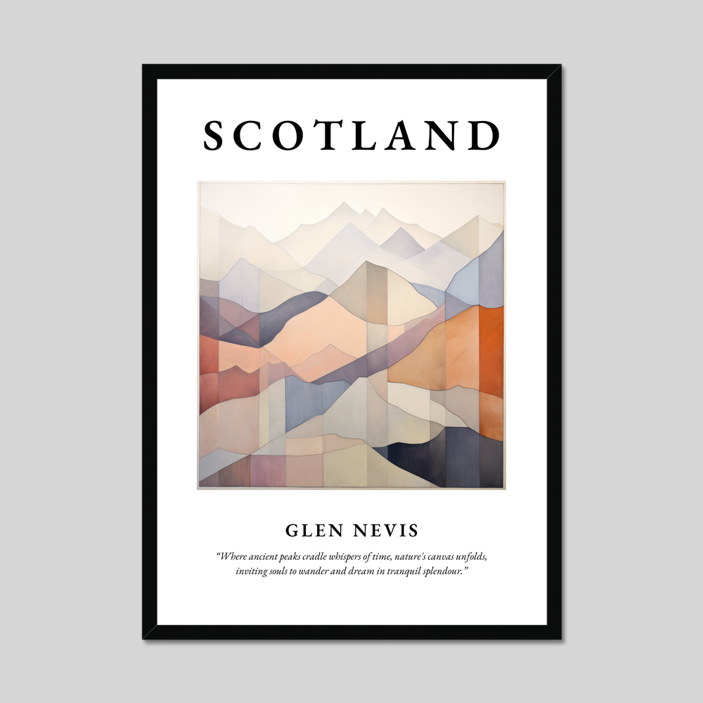 Poster of Glen Nevis, Scotland.