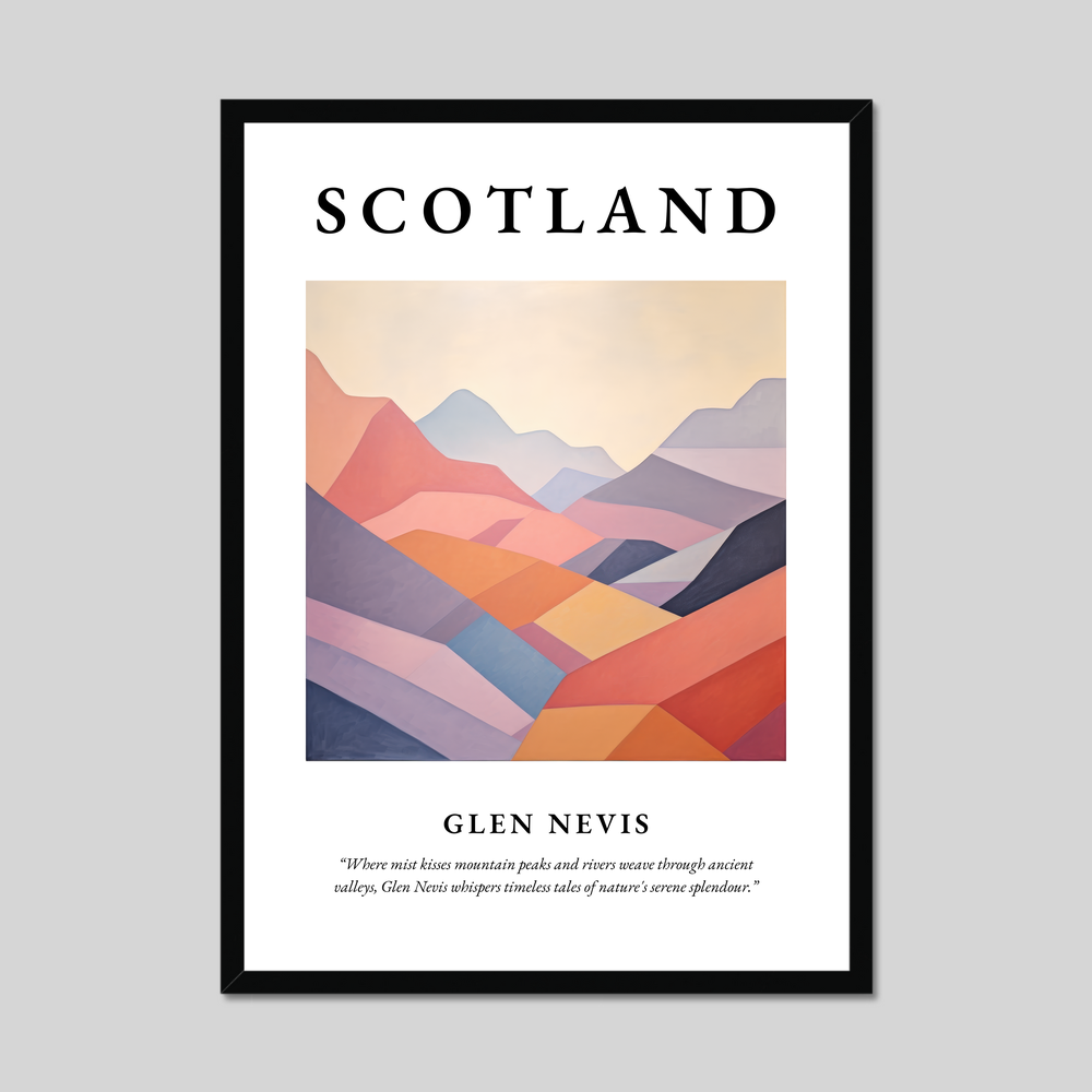 Poster of Glen Nevis, Scotland.