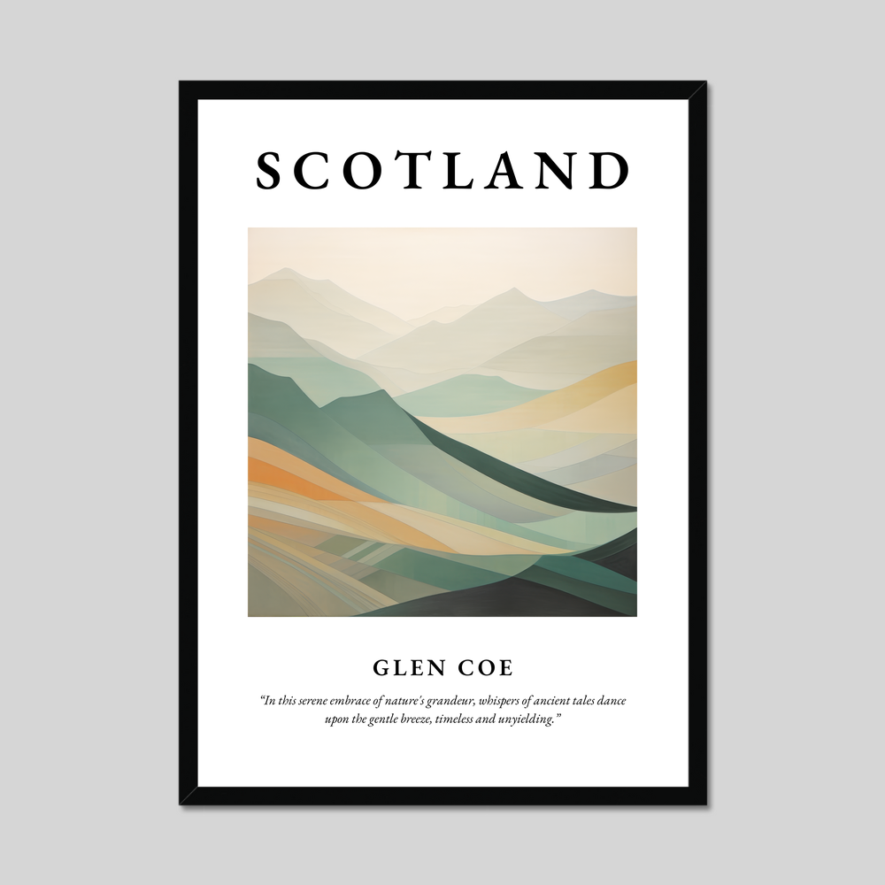 Poster of Glen Coe, Scotland.