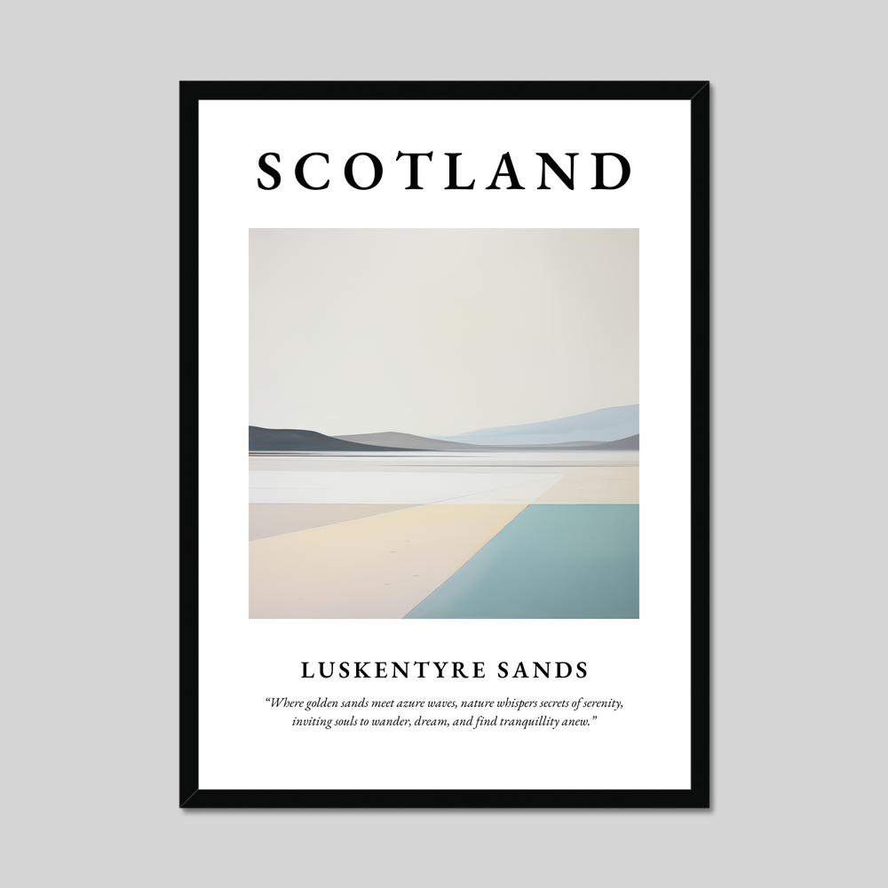 Poster of Luskentyre Sands, Scotland.