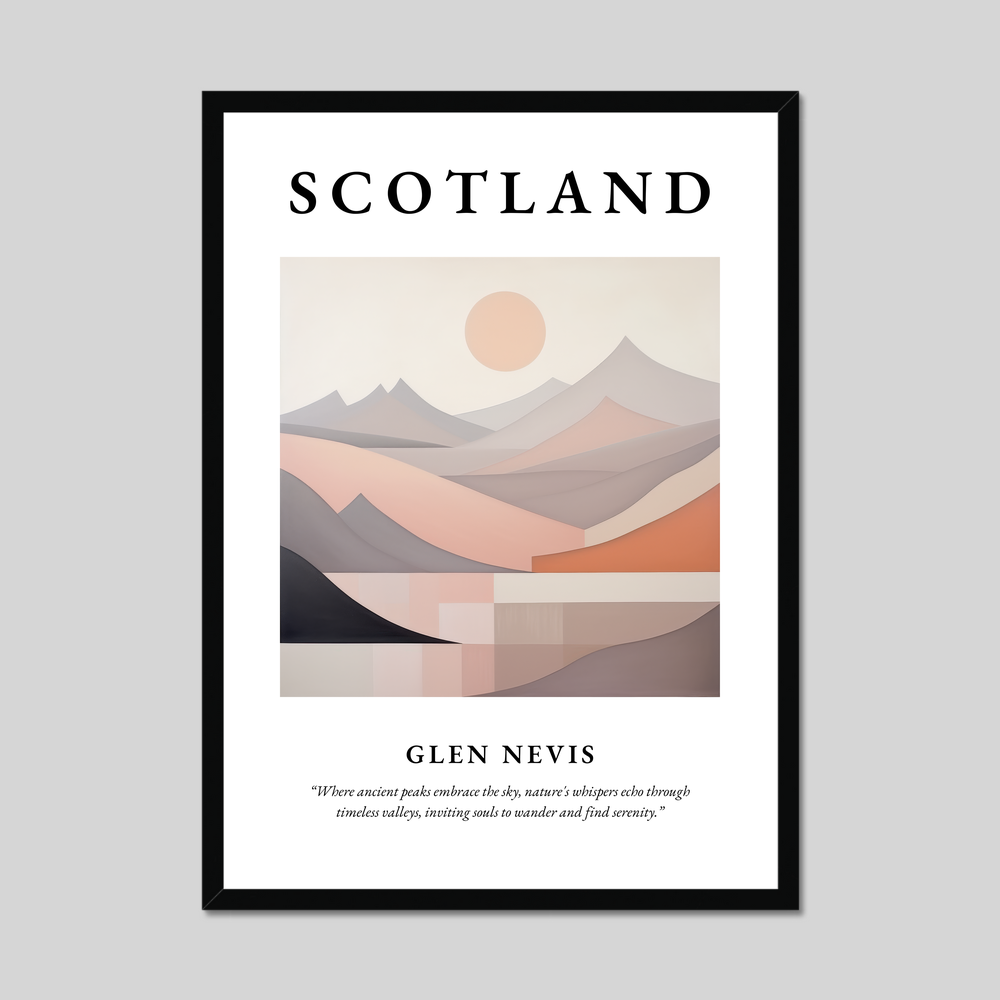 Poster of Glen Nevis, Scotland.