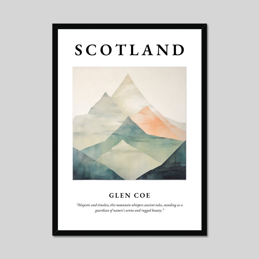 Poster of Glen Coe, Scotland.