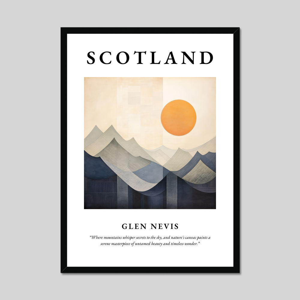 Poster of Glen Nevis, Scotland.