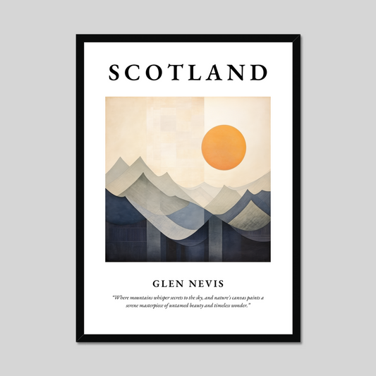 Poster of Glen Nevis, Scotland.